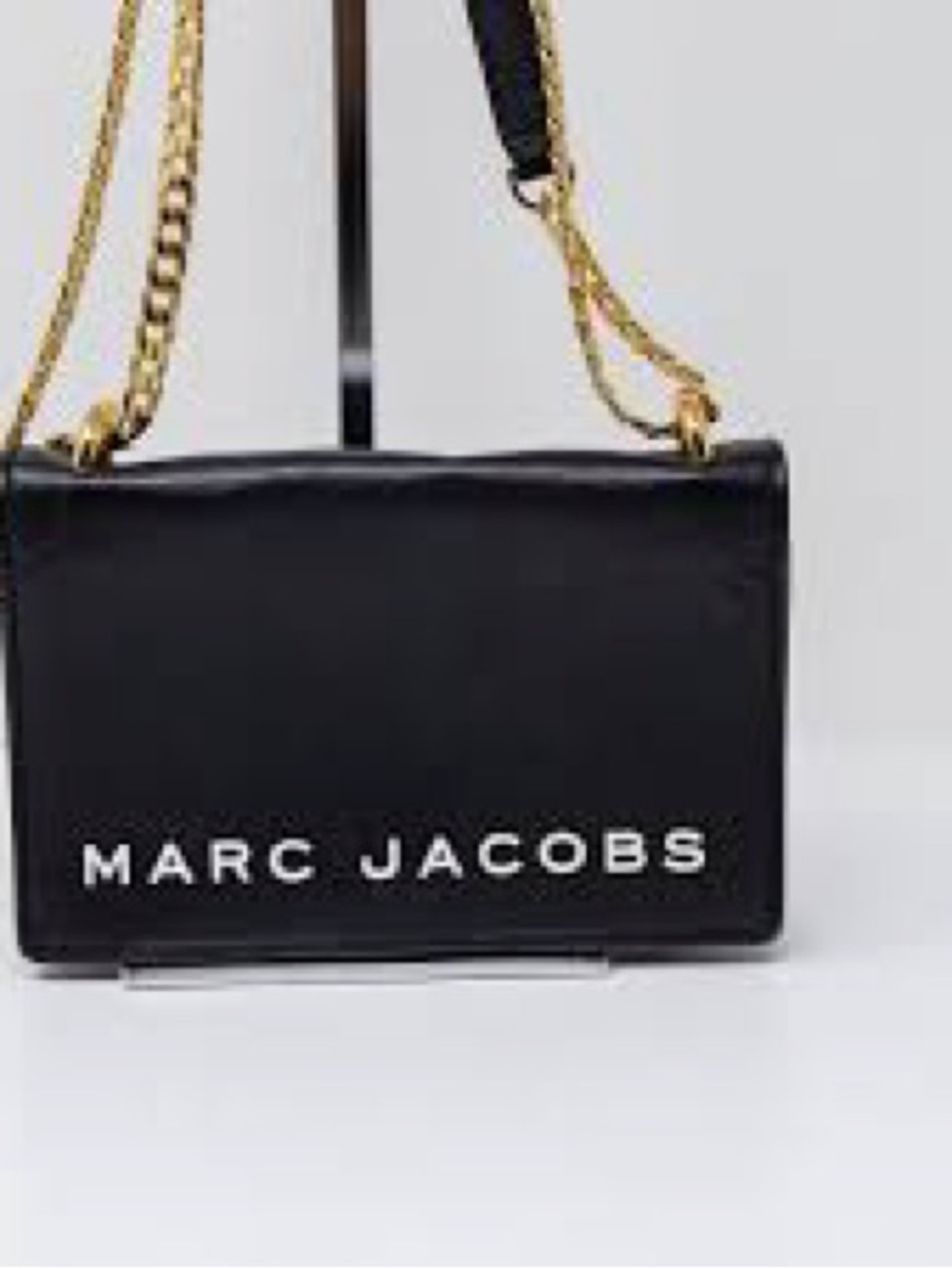 Marc Jacobs Black Crossbody Bag with Gold Chain